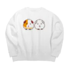 モルモットのミマモル隊のコロちゃん・ポンちゃん Big Crew Neck Sweatshirt