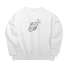 まつもこ店長のおさかなくん🐟 Big Crew Neck Sweatshirt