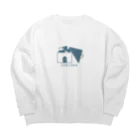 ちぇるしーのグッズ売り場のちぇるしーHome(青) Big Crew Neck Sweatshirt