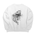 KURIKUMA90のデザイン① Big Crew Neck Sweatshirt