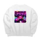 愛心寶貝の世界和平 Big Crew Neck Sweatshirt