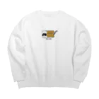 猫かわいいねのぱんこあら Big Crew Neck Sweatshirt