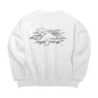 大浜綾子のお昼寝するだいだらぼっち Big Crew Neck Sweatshirt