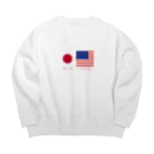 eaRlsの日米カップルへ　#国際恋愛 Big Crew Neck Sweatshirt