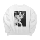 しろろのみい氏 Big Crew Neck Sweatshirt