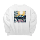 Xyz4869yの空･海･麟･渡-Kuu-Kai-Rin-Wataru Big Crew Neck Sweatshirt