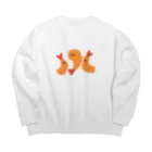 サメ わりとおもいのえびふらいず Big Crew Neck Sweatshirt