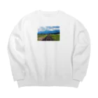 SAKURA スタイルのJR富良野線 Big Crew Neck Sweatshirt