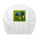 コナカマ通販SUZURI支店のCOW-2021 Big Crew Neck Sweatshirt