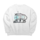 ガスかんダイナマイトの月面探査機 Big Crew Neck Sweatshirt