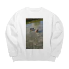 BIGWAVEのカモ日和 Big Crew Neck Sweatshirt