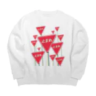 サメ わりとおもいのどうか止まってほしい 色付き Big Crew Neck Sweatshirt