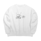 気ままに創作　よろず堂のほっとひと息 Big Crew Neck Sweatshirt