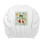 pop-popのPOP girl 『like』 Big Crew Neck Sweatshirt