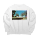 ChanChanLaの鮮やかな道 Big Crew Neck Sweatshirt