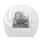 39Sのアマビエ様 Big Crew Neck Sweatshirt