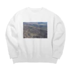 羽化登仙のエチオピア地形 Big Crew Neck Sweatshirt