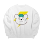 ガモさんの失敗して焦るクマくん Big Crew Neck Sweatshirt