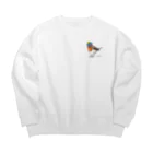 萩岩睦美のグッズショップのビッグシルエットスウェット　ロビン Big Crew Neck Sweatshirt