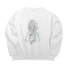 てふてふの館のメカニックねこ Big Crew Neck Sweatshirt