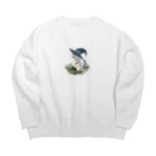 華月エアリ🌙🧙‍♀️バーチャル占いお姉さんなVtuberのHealing witch Big Crew Neck Sweatshirt