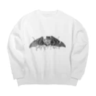 Luciferのねむいルシファー Big Crew Neck Sweatshirt