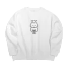 satoharuのＱＲコードに思いを込めて。 Big Crew Neck Sweatshirt