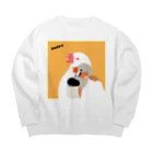 コトリコ雑貨のにっこりハッピー Big Crew Neck Sweatshirt