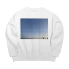 あゆ姫病み垢🍀の青空づくし Big Crew Neck Sweatshirt