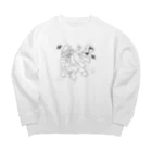 にしだまさひろのバンパイヤくん Big Crew Neck Sweatshirt