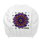 A★STARのA★STARカラフル曼荼羅 Big Crew Neck Sweatshirt