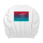 MODE-QのChrysanthemum Big Crew Neck Sweatshirt