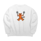 サメ わりとおもいのとらイデント Big Crew Neck Sweatshirt