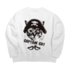 NobigaoのNobigao 海賊猫 Big Crew Neck Sweatshirt