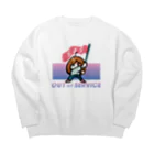 haruki-tenchoの圏外 Big Crew Neck Sweatshirt