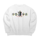 Pretty! showcase@SUZURI/まつもとめいこのDancing COWs Big Crew Neck Sweatshirt