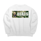 BEACSのダッフルパグ_迷彩ロゴVer.C Big Crew Neck Sweatshirt