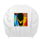 PIFFANY ARTのNEVER SEPARATES Big Crew Neck Sweatshirt