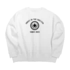 GHOAST IN THE SHELTERのおばけカレッジ 黒 Big Crew Neck Sweatshirt