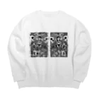 たにみと死の淵の派生霊合星人 Big Crew Neck Sweatshirt