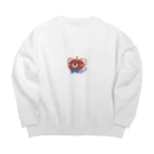 🧨なやみの素🧨のぽんぽこりん Big Crew Neck Sweatshirt