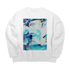 オミナエシのたゆたふ　ネガ Big Crew Neck Sweatshirt