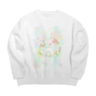 灯さかすのcolorfulましまろう Big Crew Neck Sweatshirt