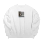 miyu_the_catのダンボールキャット(起きてる) Big Crew Neck Sweatshirt