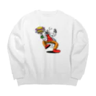 にしだまさひろの失敗、オオカミオトコさん Big Crew Neck Sweatshirt