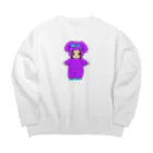 xしーちゃまxのしーちゃまグッズ Big Crew Neck Sweatshirt