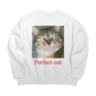 サユリニシヤマのPerfect cat Big Crew Neck Sweatshirt