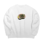 ｱｺﾞｳの鉄火巻き Big Crew Neck Sweatshirt