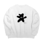 mikitoartの熊 Big Crew Neck Sweatshirt