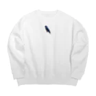 MoiShopのムキムキ☆サザナミインコ　横向き Big Crew Neck Sweatshirt